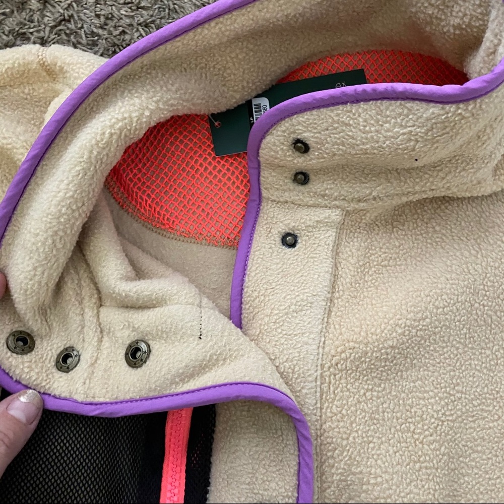 Wild Fable khaki Sherpa oversized jacket - Picture 3 of 4